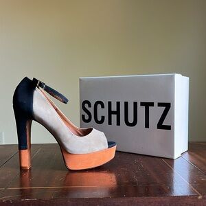 SCHUTZ - Colorblock Platform Pump - Made in Brazil - 9